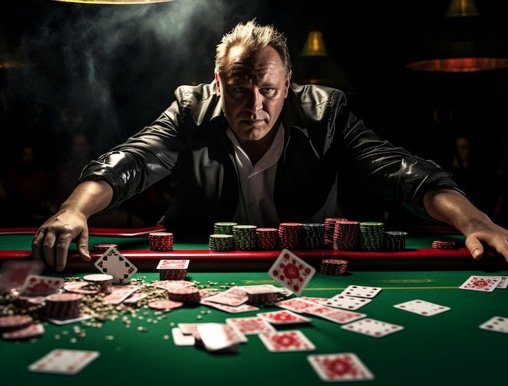 Antarmuka taruhan Baccarat dengan pilihan Player, Banker, dan Tie